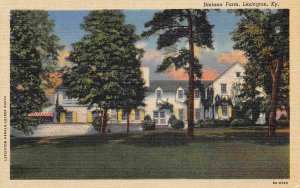 Dixiana Farm Lexington Kentucky 1952 linen postcard