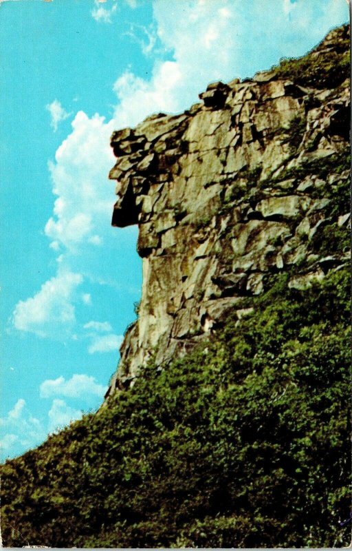 Old Man Mountains Franconia Notch NH New Hampshire VTG Postcard Tichnor UNP 