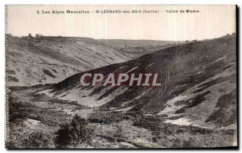 Old Postcard St Leonard Hood Alpes Mancelles Vallee Misere