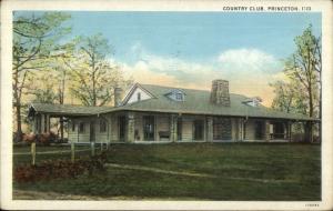 Princeton IN Country Club c1920 Postcard