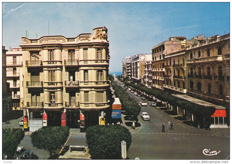 L'Avenue Che'kh Larbi Tebbessi, ORAN, Algeria, Africa, 1950-1970s