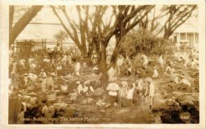 CPA AK INDONESIA DUTCH INDIES - Java - Buitenzorg - The Native Market (a1663)