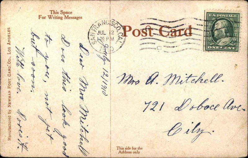 Playing Cards Gambling Full House c1910 Vintage Postcard