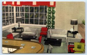 NEW ORLEANS, LA ~ MART COCKTAIL LOUNGE ~Mid-Century Modern c1940s Linen Postcard