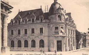 Savings Bank Caisse d'Epargne Langres France 1908 postcard