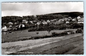 RPPC GEORGENBORN im TAUNUS, Germany ~ AIR SPA Birdseye Real Photo Postcard