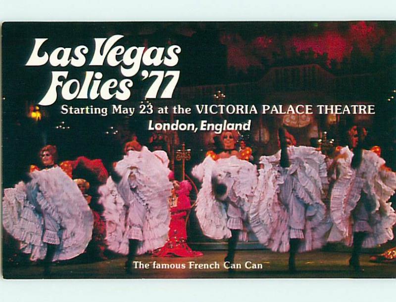 Unused Pre-1980 TROPICANA RISQUE FRENCH SHOWGIRLS Las Vegas NV v4194-16