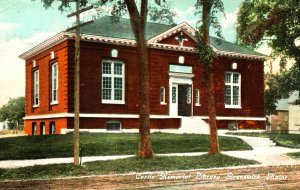 Brunswick, Maine - The Curtis Memorial Library - in 1918