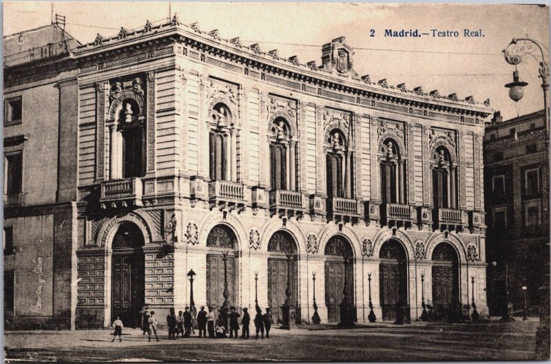 Spain Madrid Teatro Real Postcard C107
