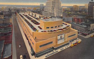 Port Authority Bus Termininal, New York City, Early Linen Postcard, unused