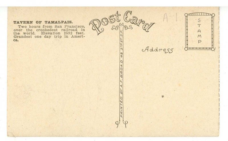 CA - Mt. Tamalpais. Train