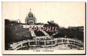 Old Postcard Paris Montmartre's Sacre Coeur