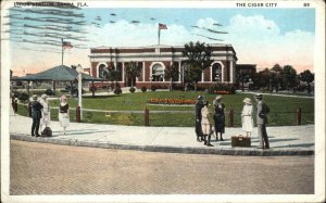 Tampa Florida FL Railroad Train Station Depot Vintage Postcard