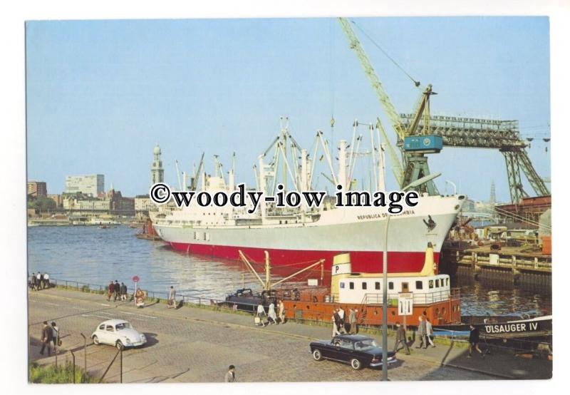 cd0379 - Colombian Cargo Ship - Republica De Colombia , built 1964 - postcard