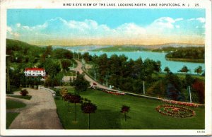 Postcard NJ Bird's Eye View of Lake Hopatcong 1930 F11