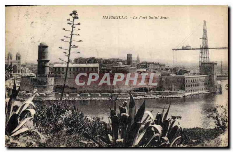 Postcard Old Marseille Fort St John