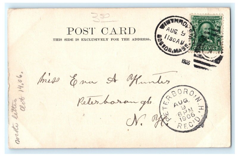 The Crest Winthrop Beach MA Massachusetts Postcard (EB6)