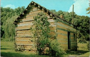 Lincoln Cabin near Knob Creek Kentucky Vintage Postcard c1950s