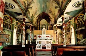 Hawaii Kona Honaunau St Benedicts Catholic Church Interior