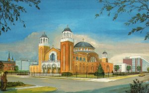 Vintage Postcard The Annunciation Greek Orthodox Cathedral Detroit Michigan MI