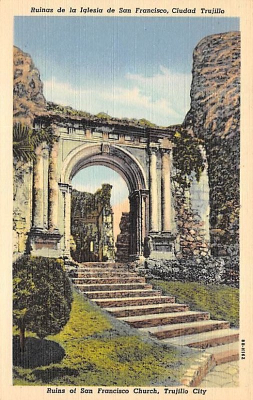 Ruins of San Fransisco Church Trujillo City Dominican Republic Unused 