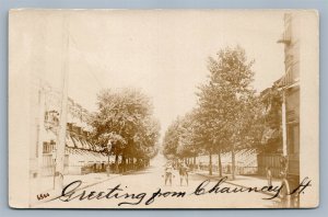 BROOKLYN NY CHAUNCEY STREET ANTIQUE REAL PHOTO POSTCARD RPPC