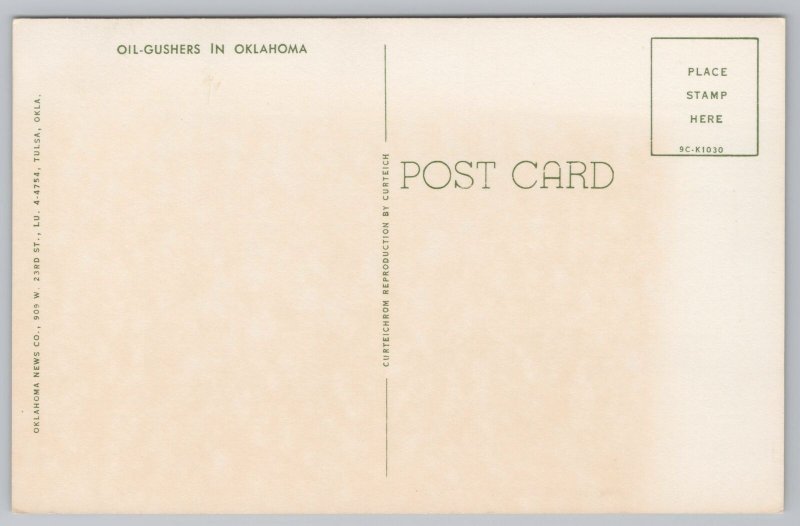 Mining-Factory~Oklahoma~Oil Gusher Shoots Up Creates Huge Black Cloud~Vintage PC