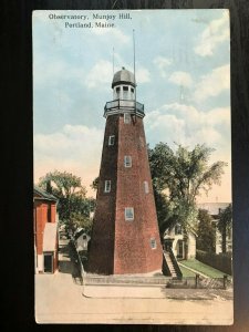 Vintage Postcard 1916 Observatory Munjoy Hill Portland Maine