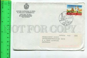 425227 SAN MARINO to GERMANY 1992 year real posted COVER w/ Olympiad stamp