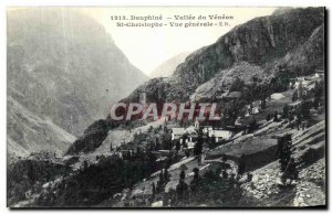 Old Postcard Vallee du Dauphine St Christophe Veneon Vue Generale