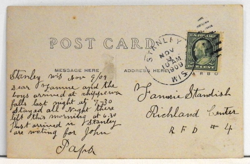 Friends at Stanley, Wis. - Postcard