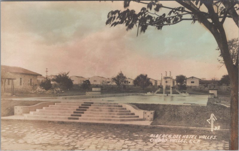 RPPC Postcard Albeaca del Hotel Valles Ciudad Valles Mexico