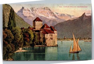 Postcard Switzerland Castle Chillon
