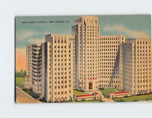 Postcard New Charity Hospital, New Orleans, Louisiana