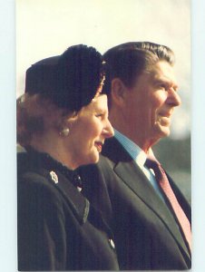 1980's PRESIDENT RONALD REAGAN & MARGARET THATCHER Washington DC AF1896@