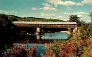 Blair Covered Bridge Crossing The Pemigewasset River Near Campton New Hampshire