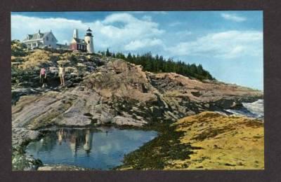 ME Pemaquid Light House Lighthouse MAINE POSTCARD PC