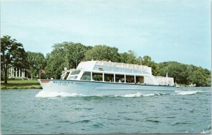 postcard Lake Geneva Wisconsin U.S. Mail boat Walworth II