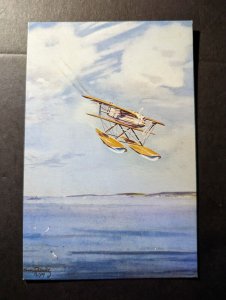 Mint England Aviation Postcard The Curtiss Army Biplane Schneider Race