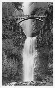 Multnomah Falls Real Photo - Columbia River Highway, Oregon OR  