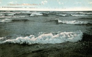 NY - Rockaway Beach. Stormy Sea