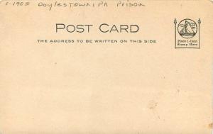 Boylestown Pennsylvania C-1905 Prison undivided postcard 7136