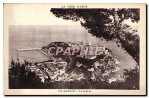 Old Postcard Monaco Rocher