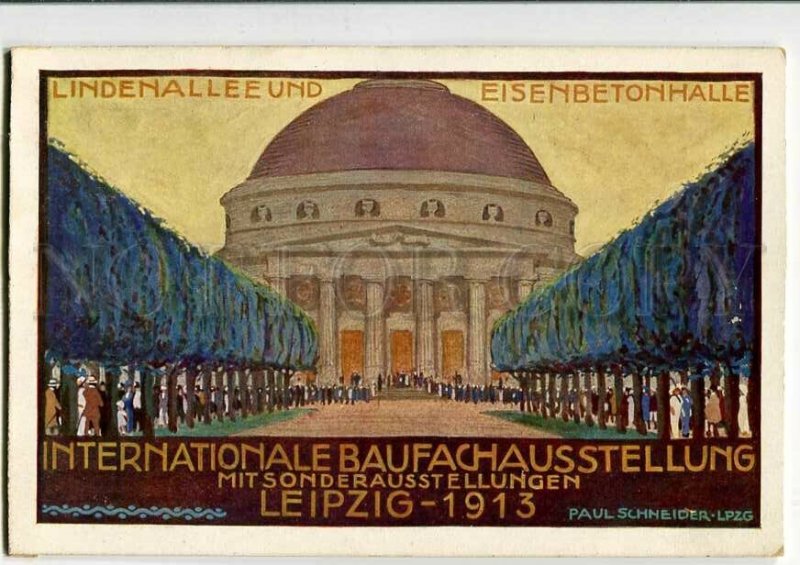 3082540 Exhibition Leipzig 1913 by Paul Schneider Vintage PC #8