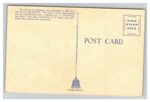 Vintage 1940's Postcard Panoramic View of the Library of Congress Washington DC