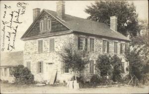 Kerns KY? Written on Back Cancel? Brick Home c1905 Real Photo Postcard