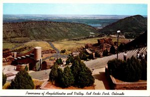 Colorado Red Rocks Park Panorama Of Amphitheatre and Valley