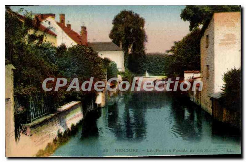 Postcard Old Nemours Les Petits Fosses Et Le Sully