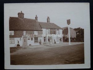 Kent ETCHINGHILL The New Inn GEORGE BEER & RIGDENS ALES c1920's RP Postcard