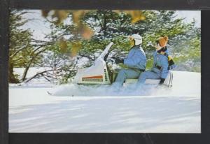 Snow Mobile Postcard 